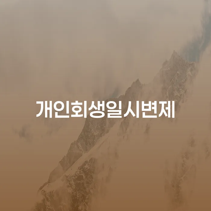 개인회생신청절차 빚 해결할 최신정보