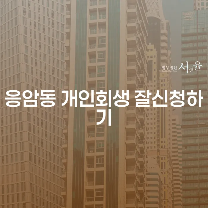응암동 개인회생 잘신청하기