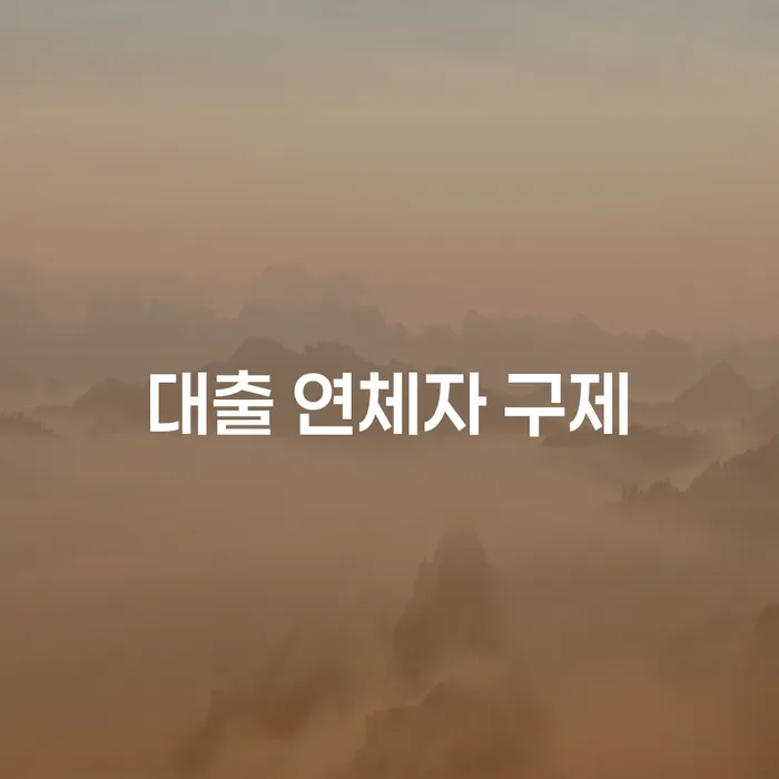 대출 연체자 구제 방법, 어떻게 해야 할까요?