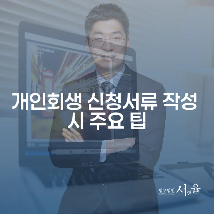 개인회생 신청서류 작성 시 주요 팁을 알고 계신가요?
