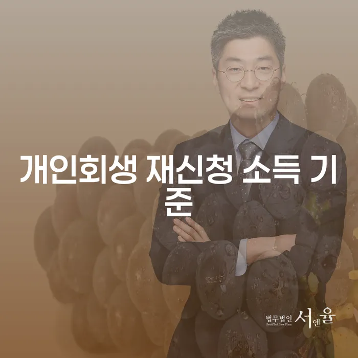 개인회생 재신청 소득 기준을 어떻게 정리해야 할까요?