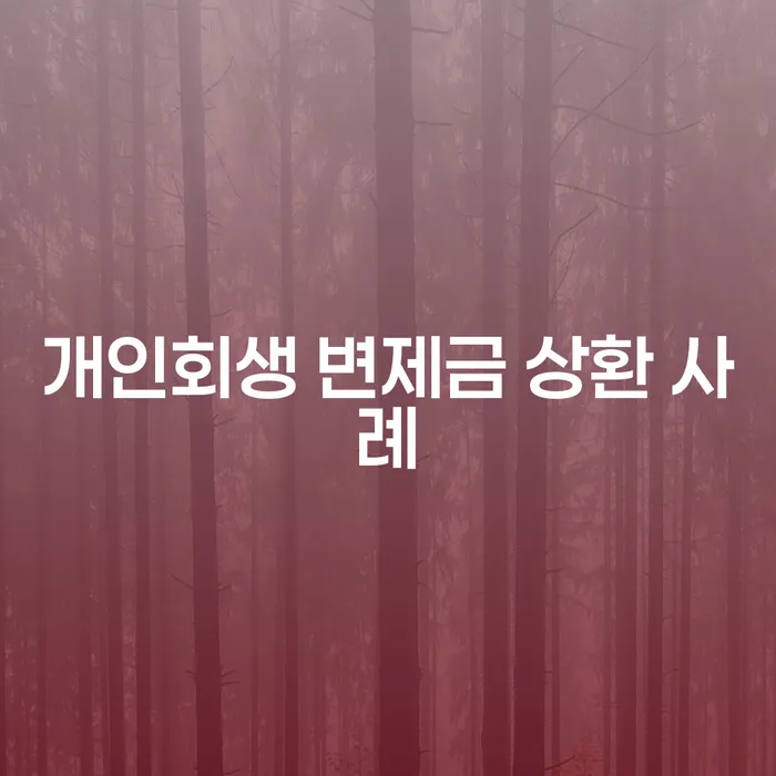개인회생 변제금 상환 사례: 채무의 무게를 덜어낼 수 있는 방법은?